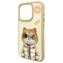 Nimmy etui iPhone 15 Pro 6.1" khaki Cool&Cute 2.0 Cat