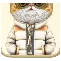 Nimmy etui iPhone 15 Pro 6.1" khaki Cool&Cute 2.0 Cat