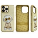 Nimmy etui iPhone 15 Pro 6.1" khaki Glasses Cool Dog