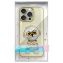 Nimmy etui iPhone 15 Pro 6.1" khaki Glasses Cool Dog