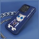 Nimmy etui iPhone 15 Pro 6.1" niebieski/blue Glasses Cool Cat