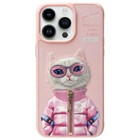 Nimmy etui iPhone 15 Pro 6.1" różowy/pink Cool&Cute 2.0 Cat