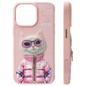 Nimmy etui iPhone 15 Pro 6.1" różowy/pink Cool&Cute 2.0 Cat