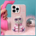 Nimmy etui iPhone 15 Pro 6.1" różowy/pink Cool&Cute 2.0 Cat