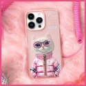 Nimmy etui iPhone 15 Pro 6.1" różowy/pink Cool&Cute 2.0 Cat