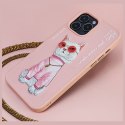 Nimmy etui iPhone 15 Pro 6.1" różowy/pink Glasses Cool Cat