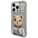 Nimmy etui iPhone 15 Pro 6.1" szary/gray Cool&Cute 2.0 Bear