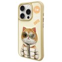 Nimmy etui iPhone 15 Pro Max 6.7" khaki Cool&Cute 2.0 Cat