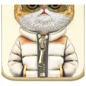 Nimmy etui iPhone 15 Pro Max 6.7" khaki Cool&Cute 2.0 Cat