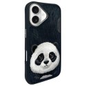 Nimmy etui iPhone 16 6.1" czarny/black Big Eyed Pet 2.0 Panda