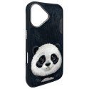 Nimmy etui iPhone 16 6.1" czarny/black Big Eyed Pet 2.0 Panda