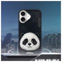 Nimmy etui iPhone 16 6.1" czarny/black Big Eyed Pet 2.0 Panda