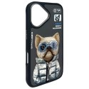 Nimmy etui iPhone 16 6.1" czarny/black Cool&Cute 2.0 Dog