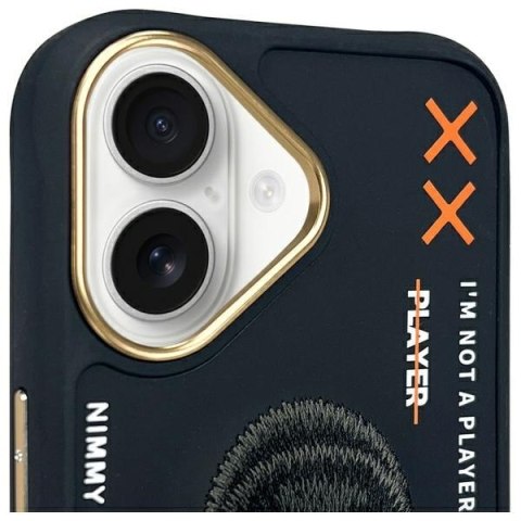 Nimmy etui iPhone 16 6.1" czarny/black Cool&Cute 2.0 Monkey
