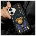 Nimmy etui iPhone 16 6.1" czarny/black Cool&Cute 2.0 Monkey