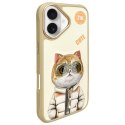 Nimmy etui iPhone 16 6.1" khaki Cool&Cute 2.0 Cat