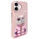 Nimmy etui iPhone 16 6.1" różowy/pink Cool&Cute 2.0 Cat