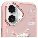 Nimmy etui iPhone 16 6.1" różowy/pink Cool&Cute 2.0 Cat