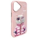 Nimmy etui iPhone 16 6.1" różowy/pink Cool&Cute 2.0 Cat