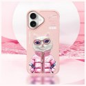 Nimmy etui iPhone 16 6.1" różowy/pink Cool&Cute 2.0 Cat