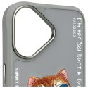 Nimmy etui iPhone 16 6.1" szary/gray Glasses Cool Cat