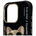 Nimmy etui iPhone 16 Pro 6.3" czarny/black Glasses Cool Dog