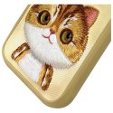 Nimmy etui iPhone 16 Pro 6.3" khaki Big Eyed Pet 2.0 Cat