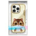 Nimmy etui iPhone 16 Pro 6.3" khaki Big Eyed Pet 2.0 Cat