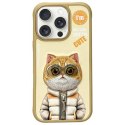 Nimmy etui iPhone 16 Pro 6.3" khaki Cool&Cute 2.0 Cat