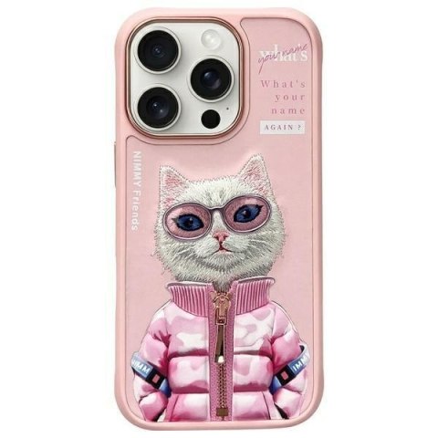 Nimmy etui iPhone 16 Pro 6.3" różowy/pink Cool&Cute 2.0 Cat