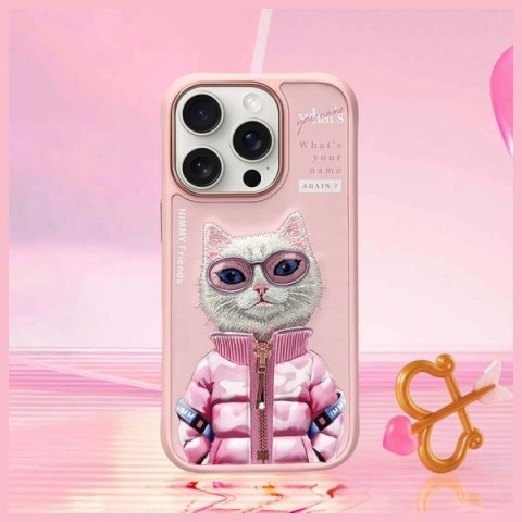 Nimmy etui iPhone 16 Pro 6.3" różowy/pink Cool&Cute 2.0 Cat