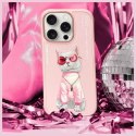 Nimmy etui iPhone 16 Pro 6.3" różowy/pink Glasses Cool Cat