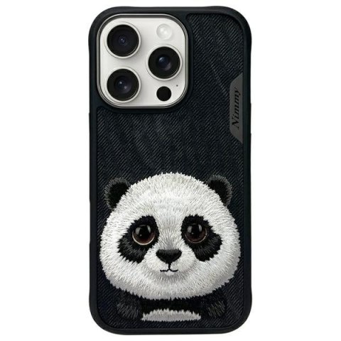 Nimmy etui iPhone 16 Pro Max 6.9" czarny/black Big Eyed Pet 2.0 Panda