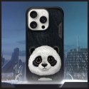 Nimmy etui iPhone 16 Pro Max 6.9" czarny/black Big Eyed Pet 2.0 Panda