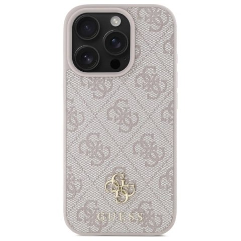 Guess GUHMP16LP4SM4MP iPhone 16 Pro 6.3" różowy/pink hardcase 4G Small Classic MagSafe