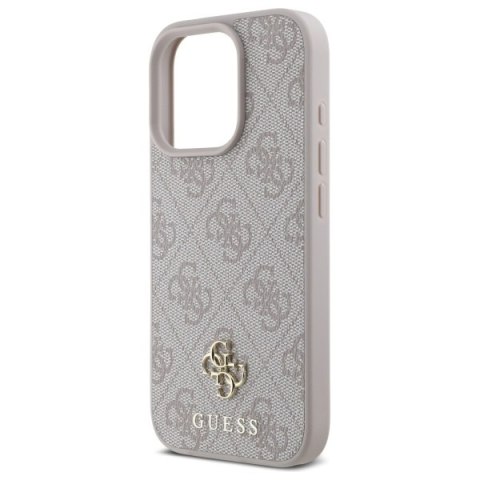 Guess GUHMP16LP4SM4MP iPhone 16 Pro 6.3" różowy/pink hardcase 4G Small Classic MagSafe
