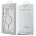 Guess GUHMP16LRGRGES iPhone 16 Pro 6.3" srebrny/silver hardcase Resin Gradient Glitter MagSafe