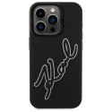 Karl Lagerfeld KLHCP15X3DRKSDLK iPhone 15 Pro Max 6.7" czarny/black hardcase 3D Rubber Signature