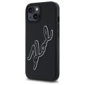 Karl Lagerfeld KLHCP15S3DRKSDLK iPhone 15 6.1" czarny/black hardcase 3D Rubber Signature