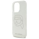 Karl Lagerfeld KLHCP16LHKHDCELT iPhone 16 Pro 6.3" przezroczysty/transparent hardcase IML Rhinestones Karl Head