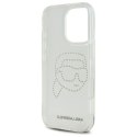 Karl Lagerfeld KLHCP16LHKHDCELT iPhone 16 Pro 6.3" przezroczysty/transparent hardcase IML Rhinestones Karl Head