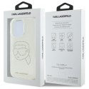 Karl Lagerfeld KLHCP16LHKHDCELT iPhone 16 Pro 6.3" przezroczysty/transparent hardcase IML Rhinestones Karl Head