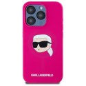 Karl Lagerfeld KLHMP15XSKHPPLF iPhone 15 Pro Max 6.7" fuksja/fuschia hardcase Silicone Karl Head Print MagSafe