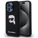 Karl Lagerfeld KLHMP15XSKHPPLK iPhone 15 Pro Max 6.7" czarny/black hardcase Silicone Karl Head Print MagSafe