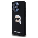 Karl Lagerfeld KLHMP15XSKHPPLK iPhone 15 Pro Max 6.7" czarny/black hardcase Silicone Karl Head Print MagSafe