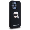 Karl Lagerfeld KLHMP15XSKHPPLK iPhone 15 Pro Max 6.7" czarny/black hardcase Silicone Karl Head Print MagSafe