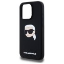 Karl Lagerfeld KLHMP15XSKHPPLK iPhone 15 Pro Max 6.7" czarny/black hardcase Silicone Karl Head Print MagSafe