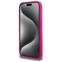 Karl Lagerfeld KLHMP15LSKHPPLF iPhone 15 Pro 6.1" fuksja/fuschia hardcase Silicone Karl Head Print MagSafe