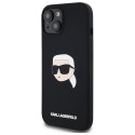 Karl Lagerfeld KLHMP15SSKHPPLK iPhone 15 6.1" czarny/black hardcase Silicone Karl Head Print MagSafe