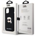 Karl Lagerfeld KLHMP15SSKHPPLK iPhone 15 6.1" czarny/black hardcase Silicone Karl Head Print MagSafe